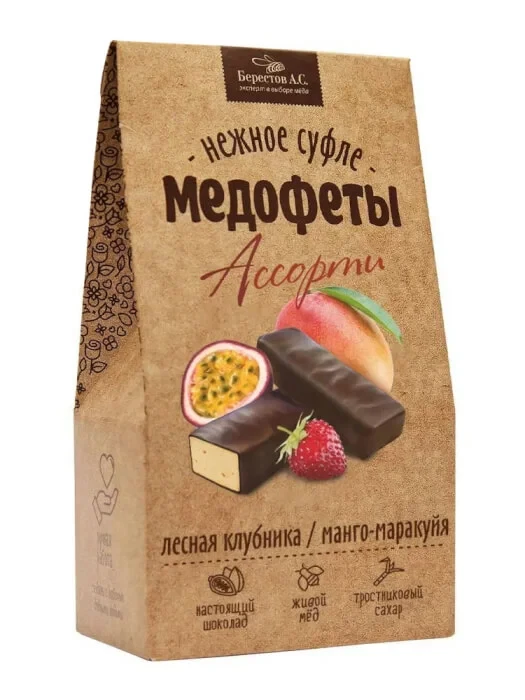  Берестов Медофеты Манго маракуйя и клубникой,150г    в Калининграде