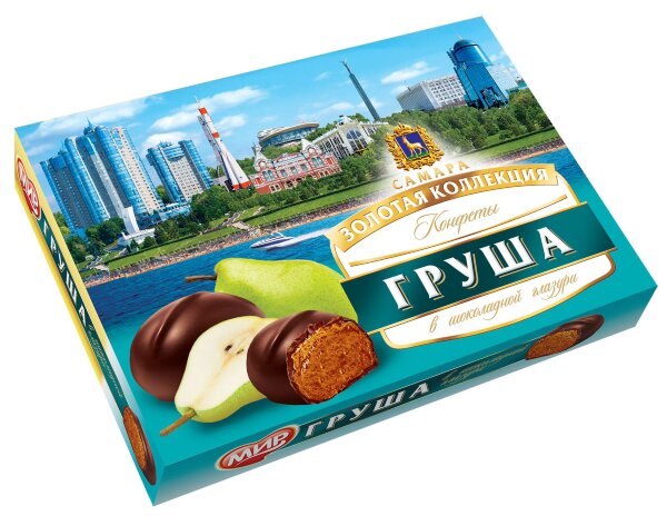 №2 КФ МИР Груша в шоколадной глазури 160г  в Калининграде