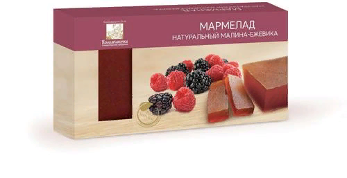  Мармелад пластовый 210г МАЛИНА-ЕЖЕВИКА в Калининграде