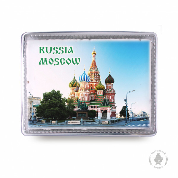 №3 Пряник 600г RUSSIA MOSCOW с фотопечатью (в подарочной пластиковой упаковке)  в Калининграде